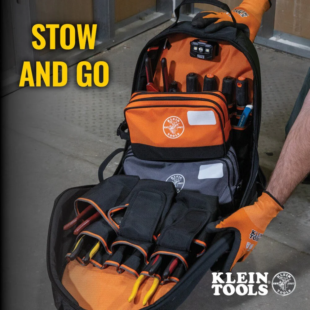 Klein 55579 Double Zipper Tool Bag, 2-Pack - Image 5