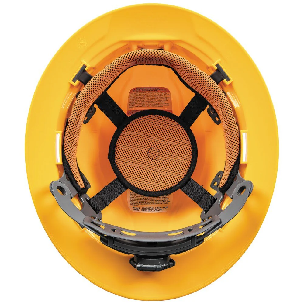 Klein 60489 Hard Hat, Non-Vented, Full Brim Style, Yellow - Image 4