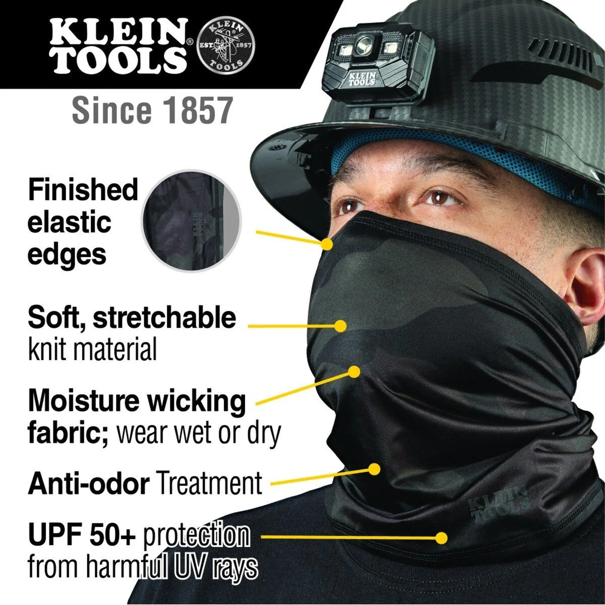 Klein 60493 Neck and Face Cooling Band, Camouflage - Image 2