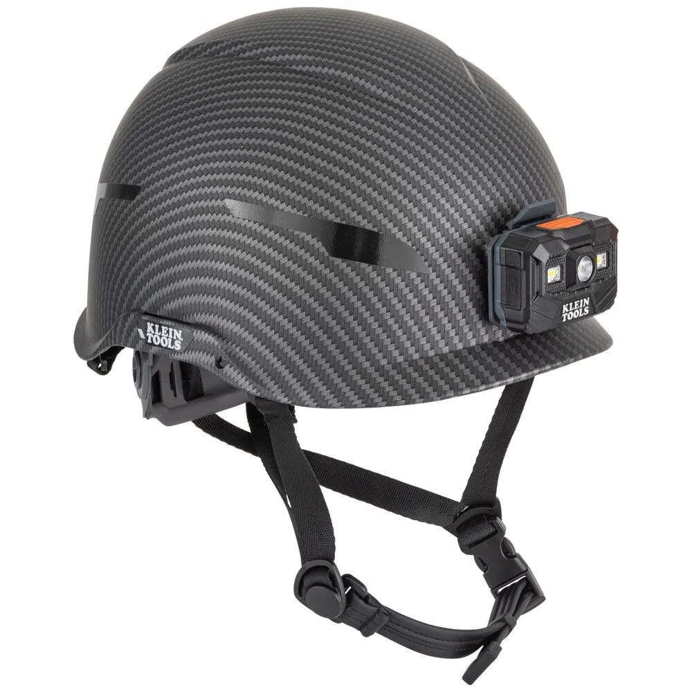 Klein 60515 Safety Helmet, Premium KARBN Pattern, Non-Vented, Class E, Headlamp - Image 6