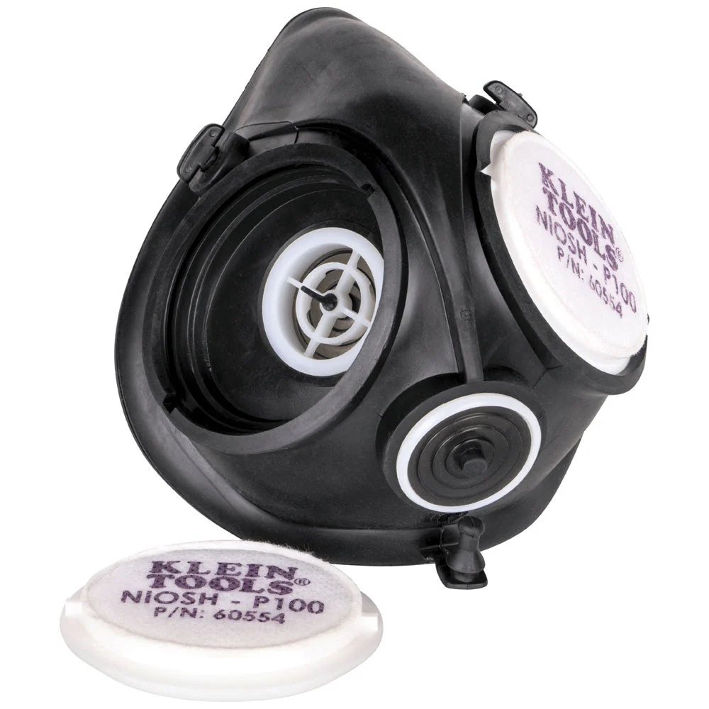 Klein 60554 P100 Half-Mask Respirator Replacement Filters, 2-Pack - Image 8