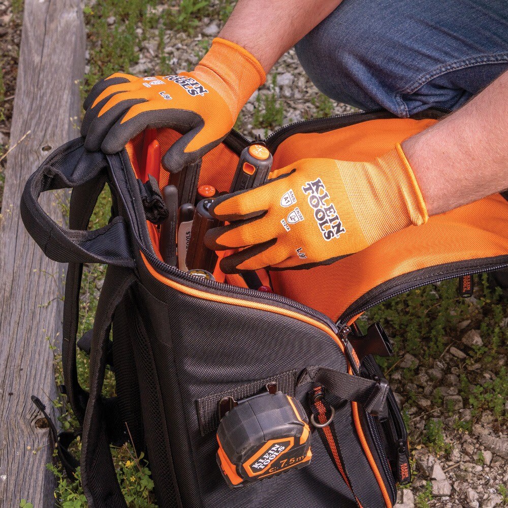 Klein 60582 Knit Dipped Gloves, Cut Level A1, Touchscreen, X-Large, 2-Pair - Image 5