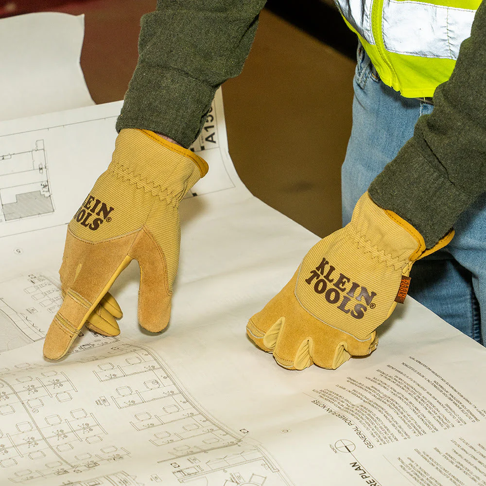 Klein 60607 Leather All Purpose Gloves, Medium - Image 6