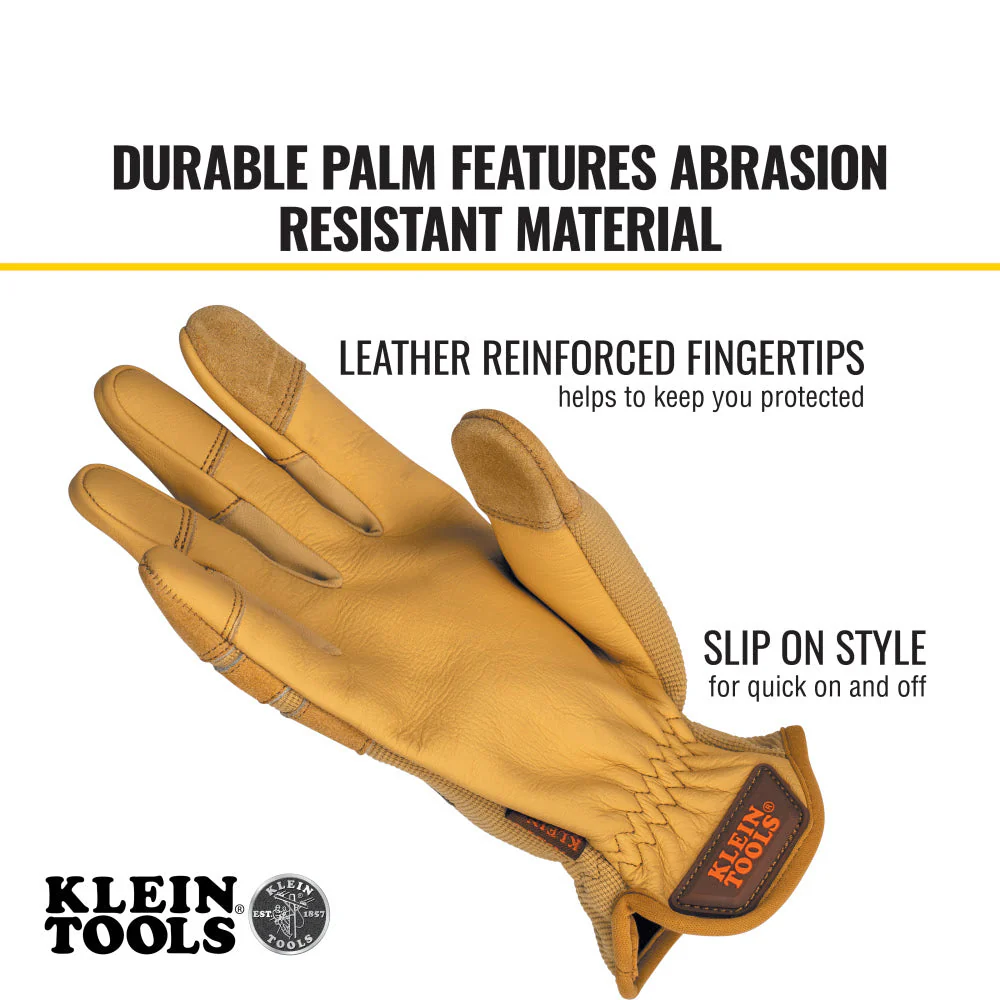 Klein 60609 Leather All Purpose Gloves, X-Large - Image 3