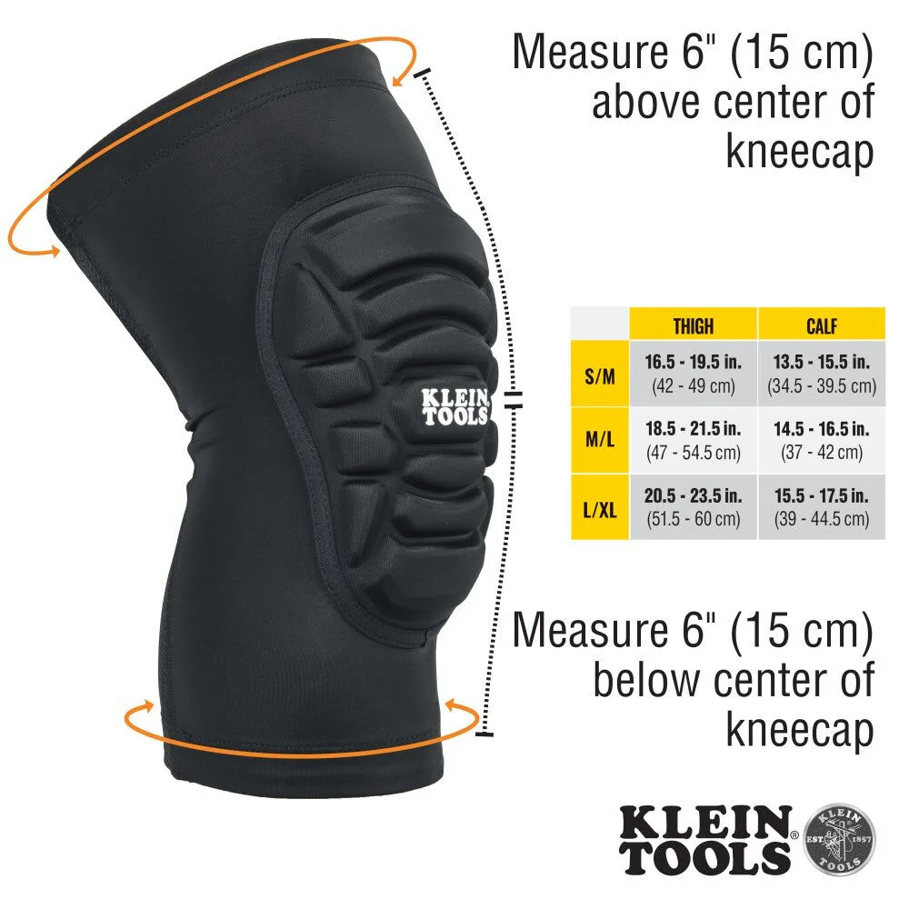 Klein 60614 Lightweight Knee Pad Sleeves, S/M - Image 4