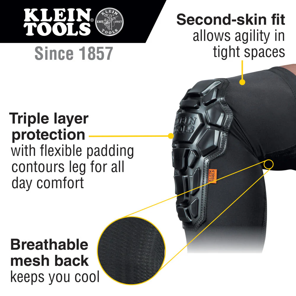 Klein 60615 Heavy Duty Knee Pad Sleeves, S/M - Image 2