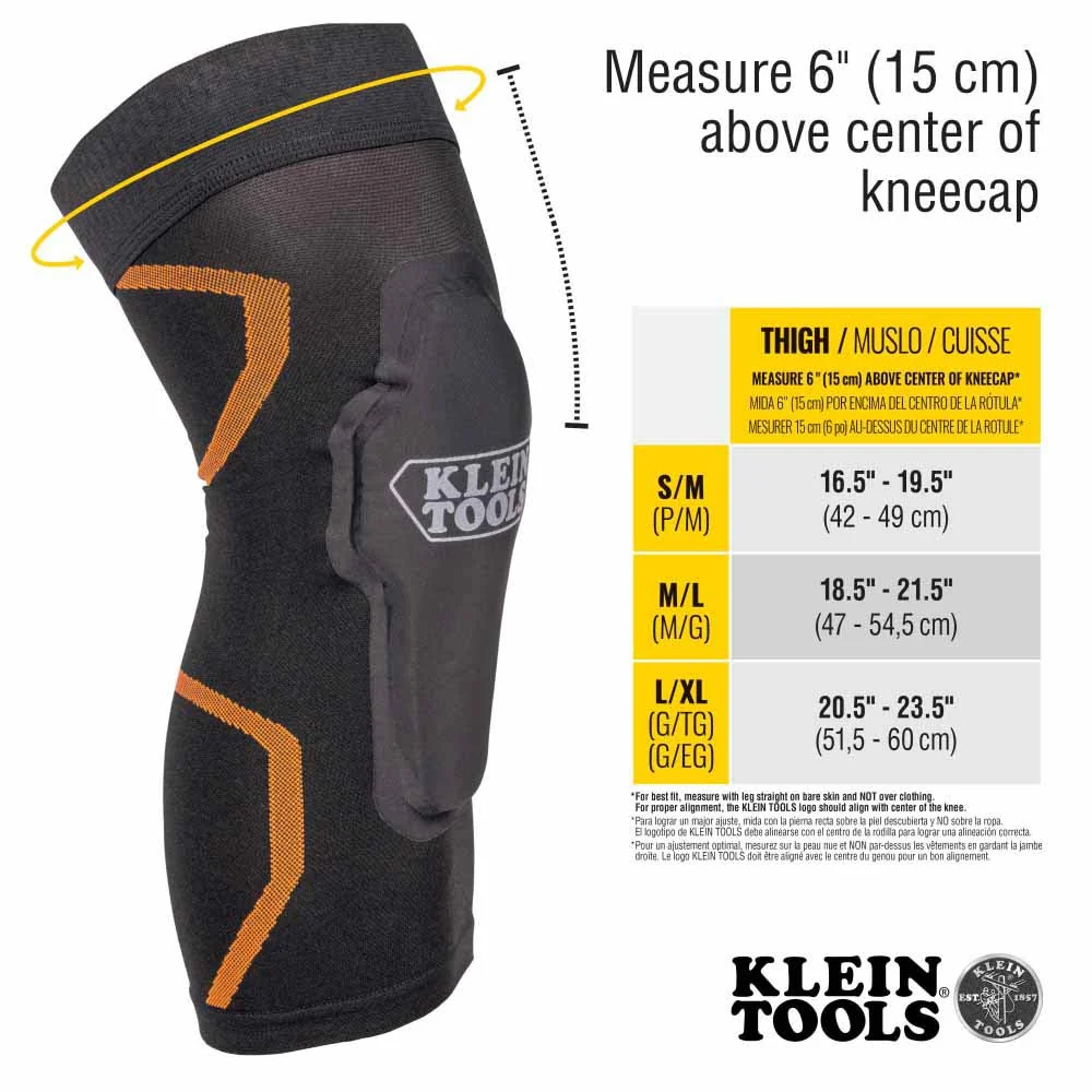 Klein 60622 Knee Pad Compression Sleeve S/M - Image 4