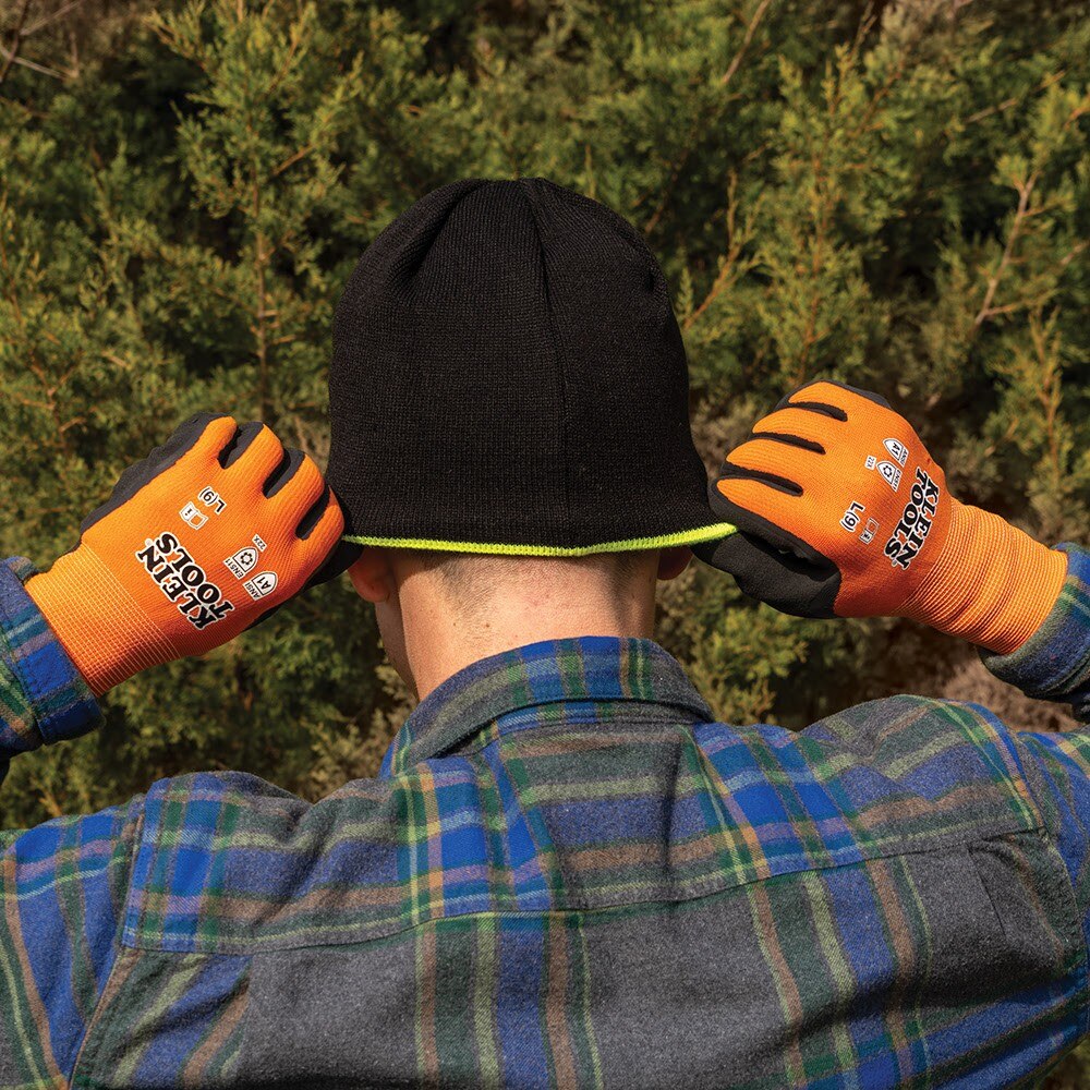 Klein 60835 Winter Knit Dipped Gloves, Cut Level A1, Touchscreen, Medium - Image 10