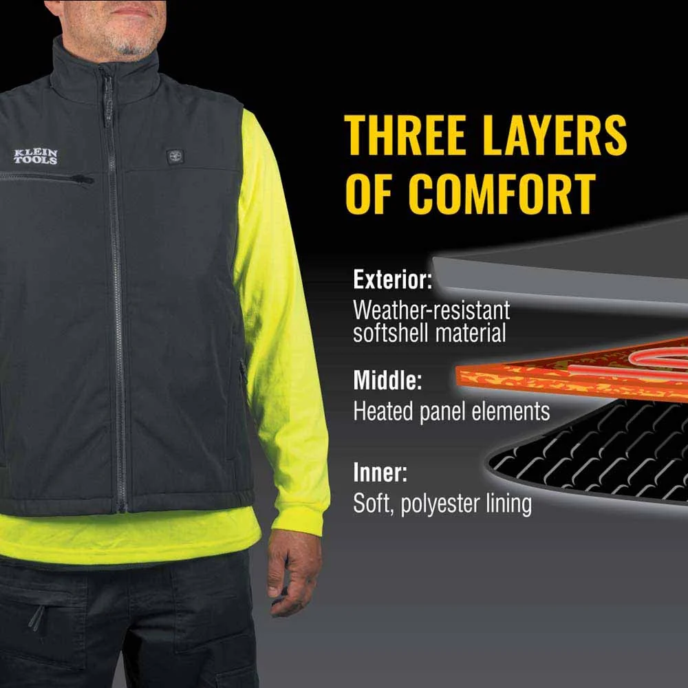 Klein 60954 Heated Base Layer Vest, Large - Image 6