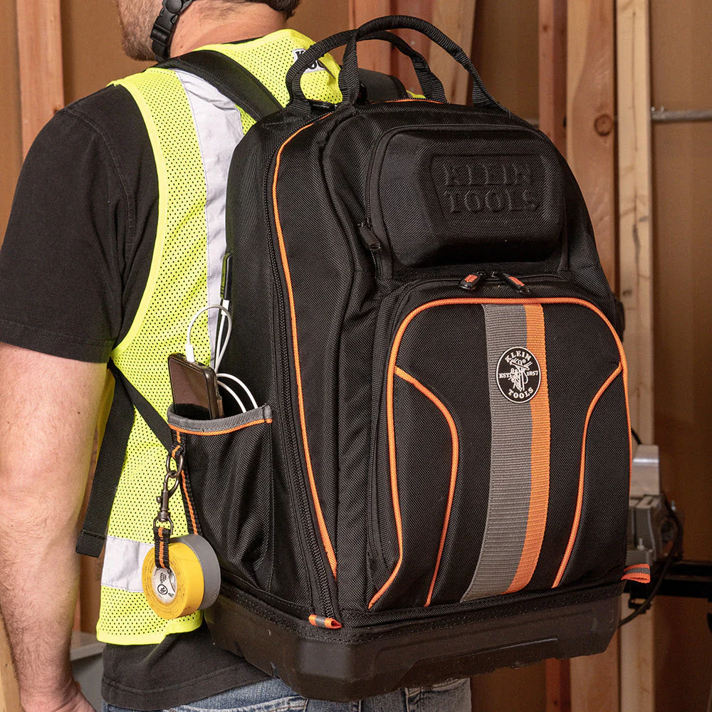 Klein 62800BP Tradesman Pro XL Tool Bag Backpack, 40 Pockets - Image 11