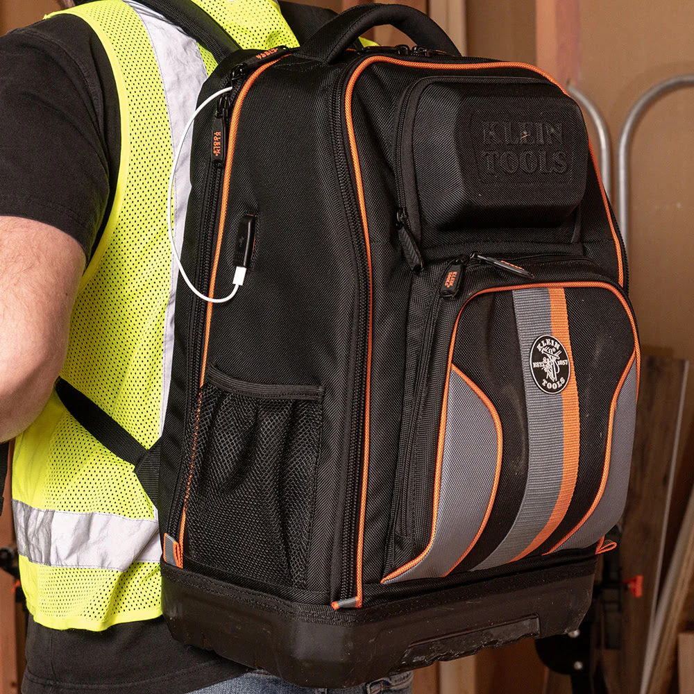 Klein 62805BPTECH Tradesman Pro XL Tech Tool Bag Backpack, 28 Pockets - Image 10