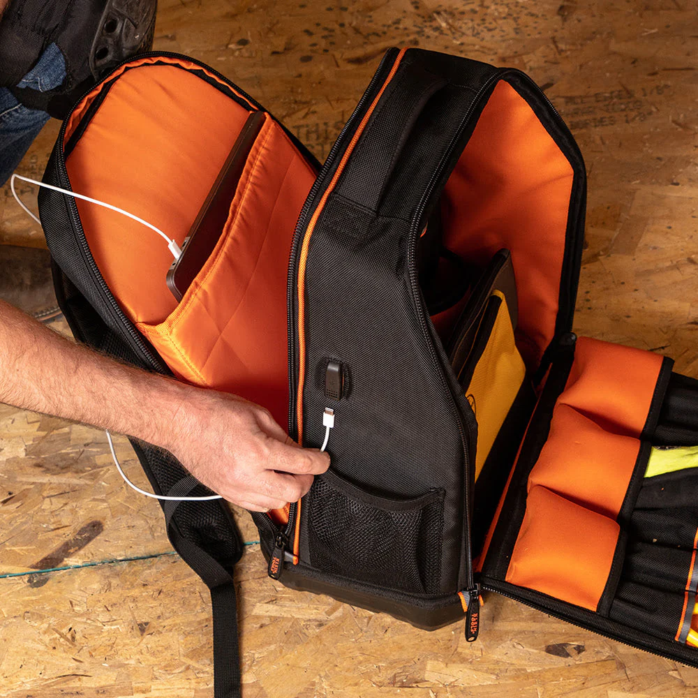 Klein 62805BPTECH Tradesman Pro XL Tech Tool Bag Backpack, 28 Pockets - Image 9