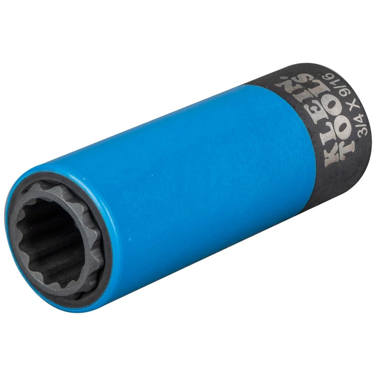 Klein 66030 2-in-1 Coated Impact Socket, 12-Point, 3/4 and 9/16-Inch (Each) - Image 3