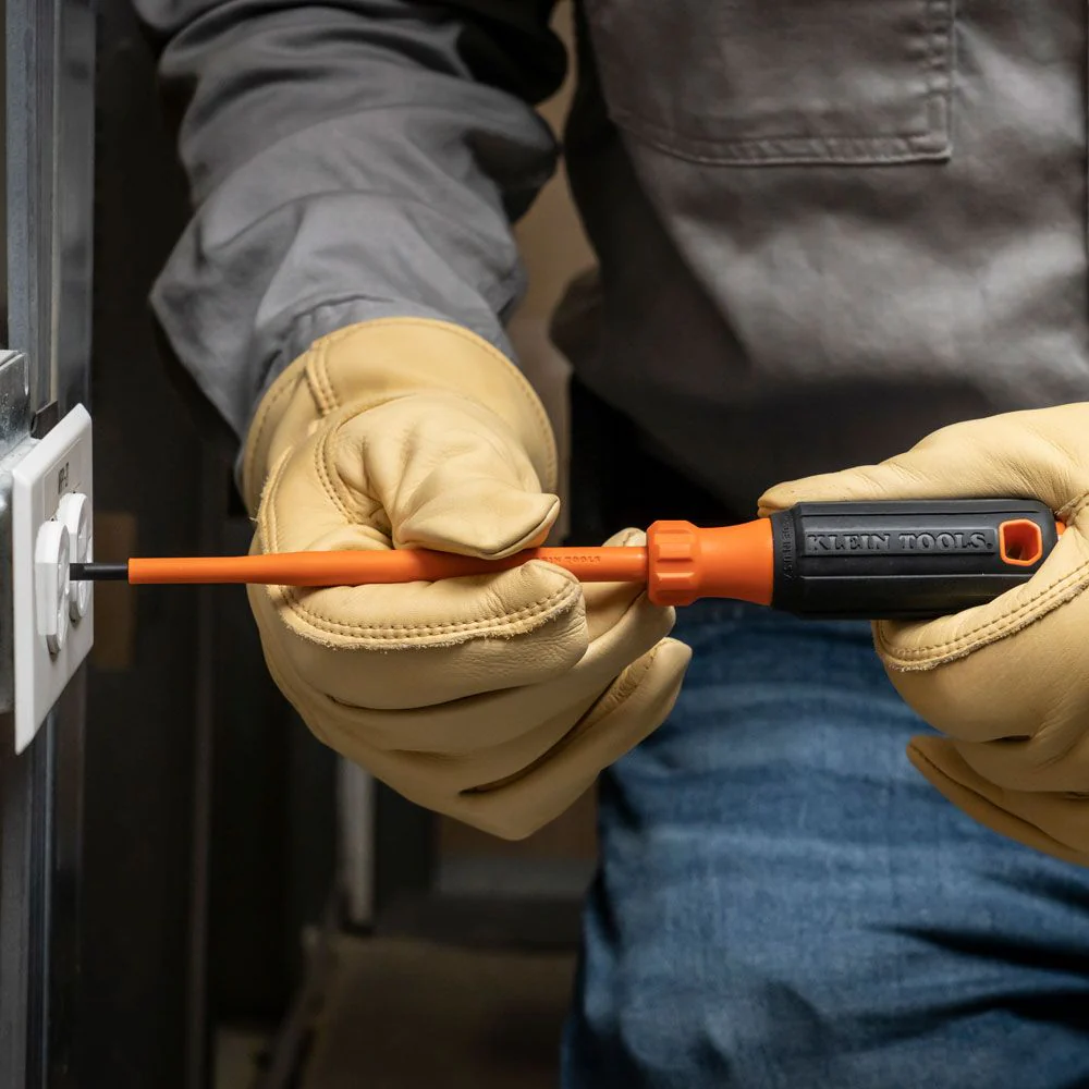Klein 6816INS Insulated Screwdriver, 3/16" Cabinet Tip, 6" Round Shank - Image 8