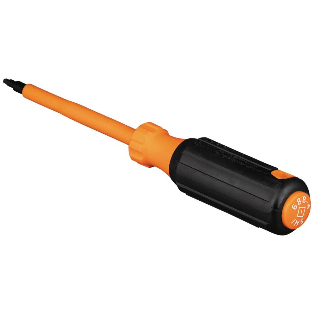 Klein 6884INS Insulated Screwdriver, #1 Square Tip, 4" Shank - Image 2