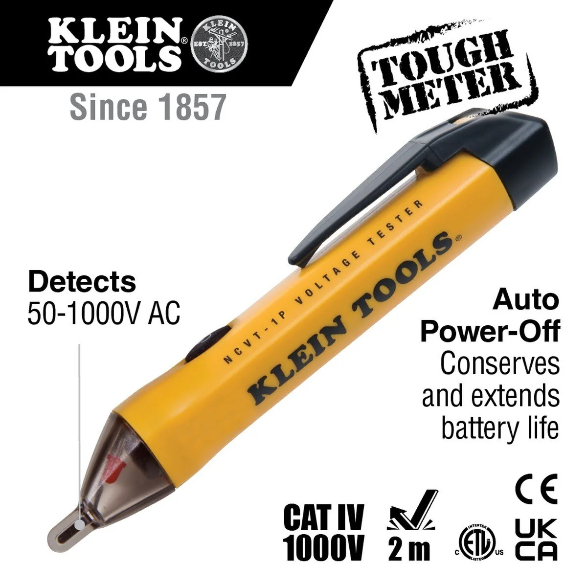 Klein 69149P Electrical Test Kit with MM300 Multimeter, NCVT-1P Non-Contact Voltage Tester and RT105 Receptacle Tester - Image 10