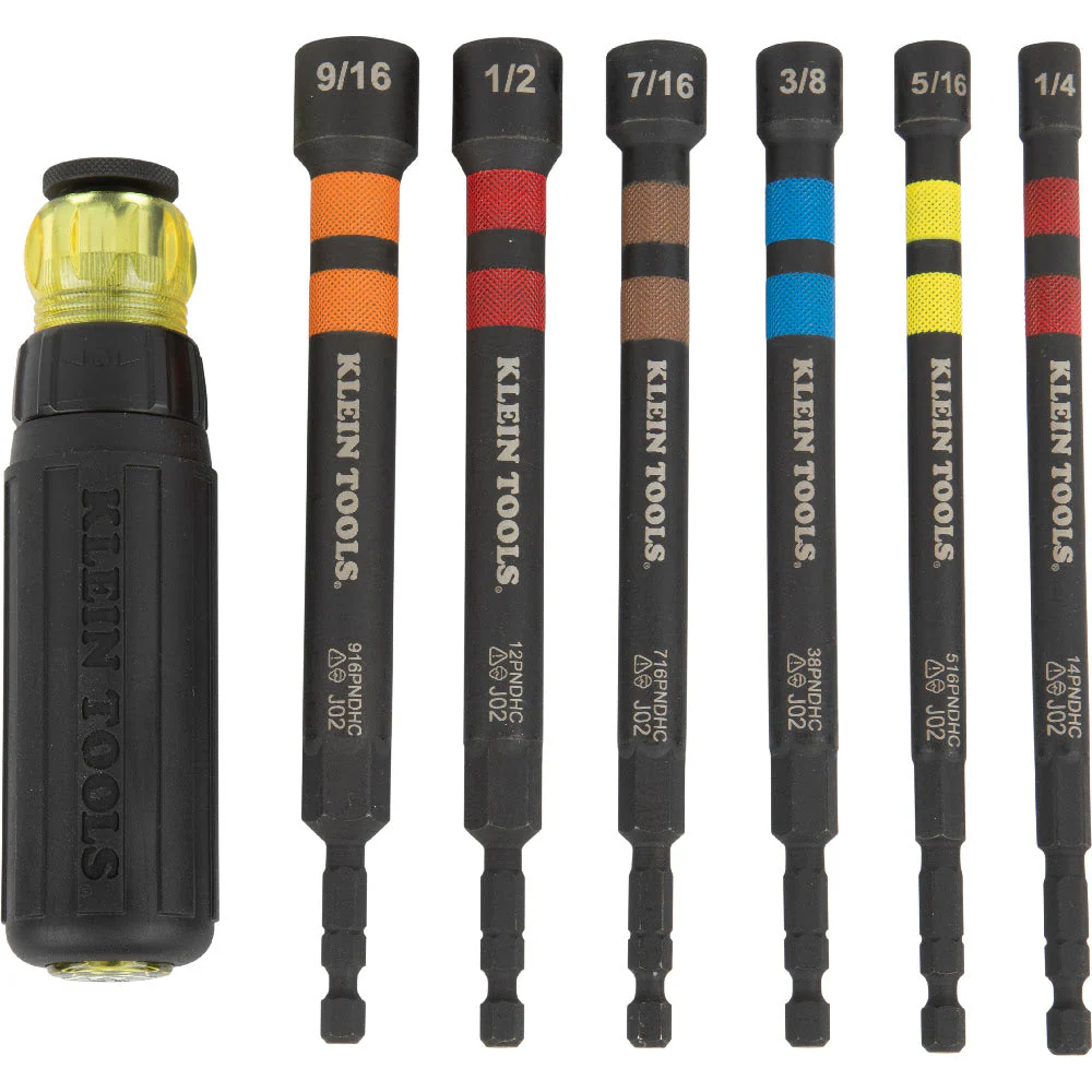 Klein 716PNDHC 7/16" Hollow Magnetic Color-Coded Power Nut Driver - Image 4