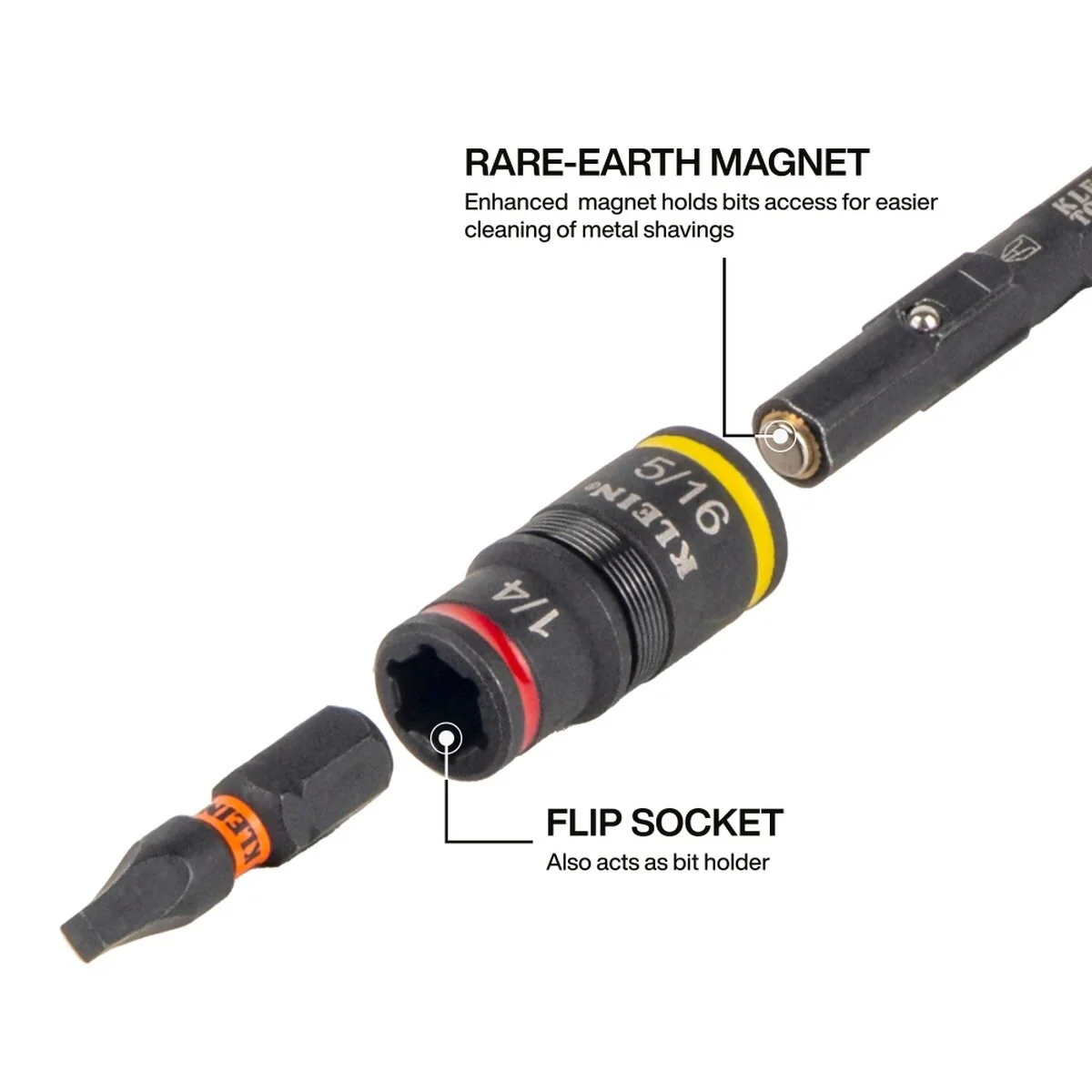 Klein 85191HD Impact-Rated Flip Socket Conduit Reamer Driver - Image 4