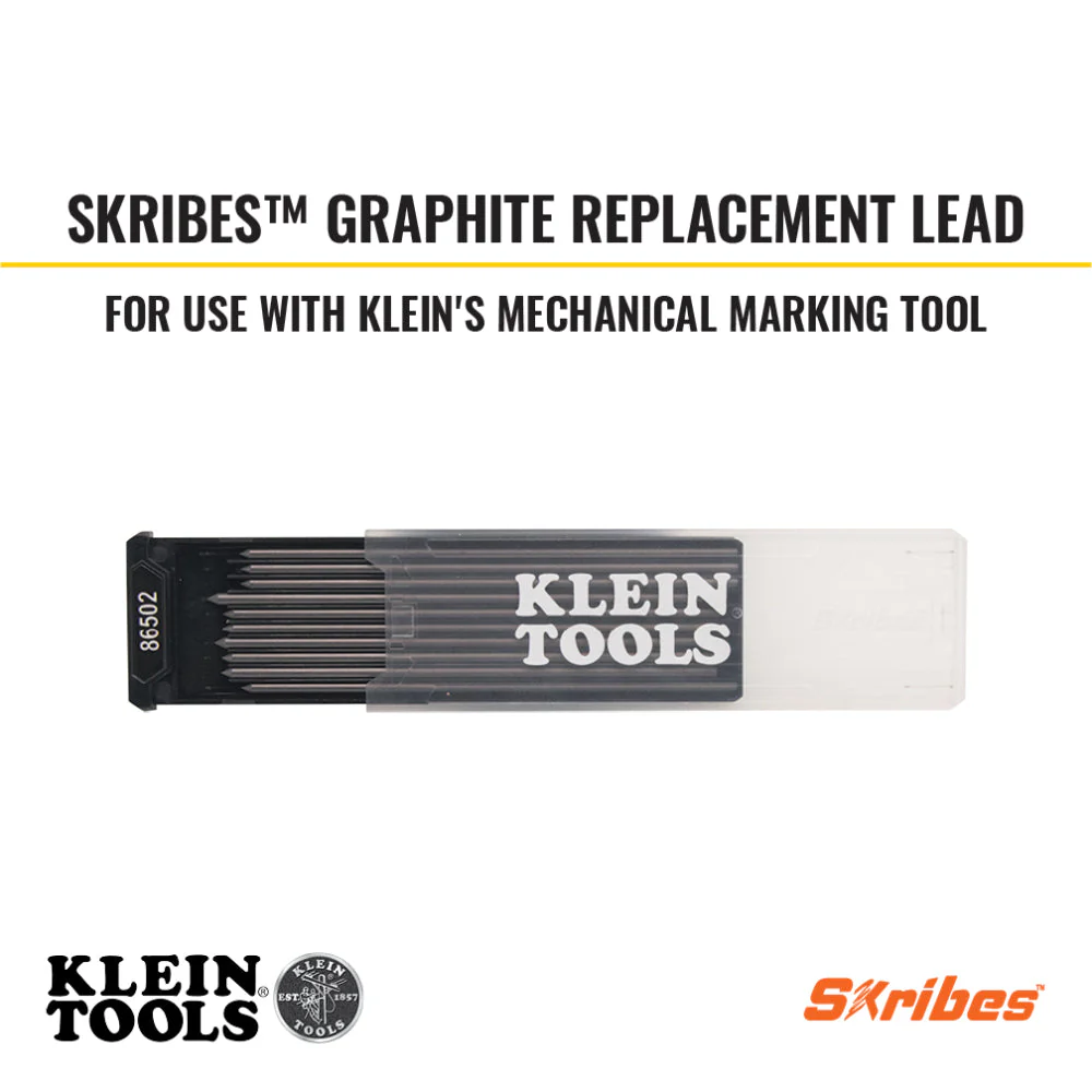 Klein 86502 Skribes Replacement Leads, Black, 10-Pack - Image 2
