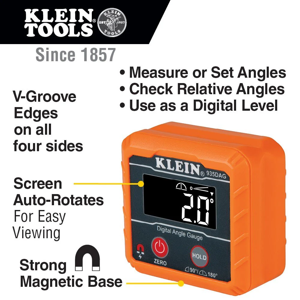 Klein 935DAG Digital Angle Gauge and Level - Image 6