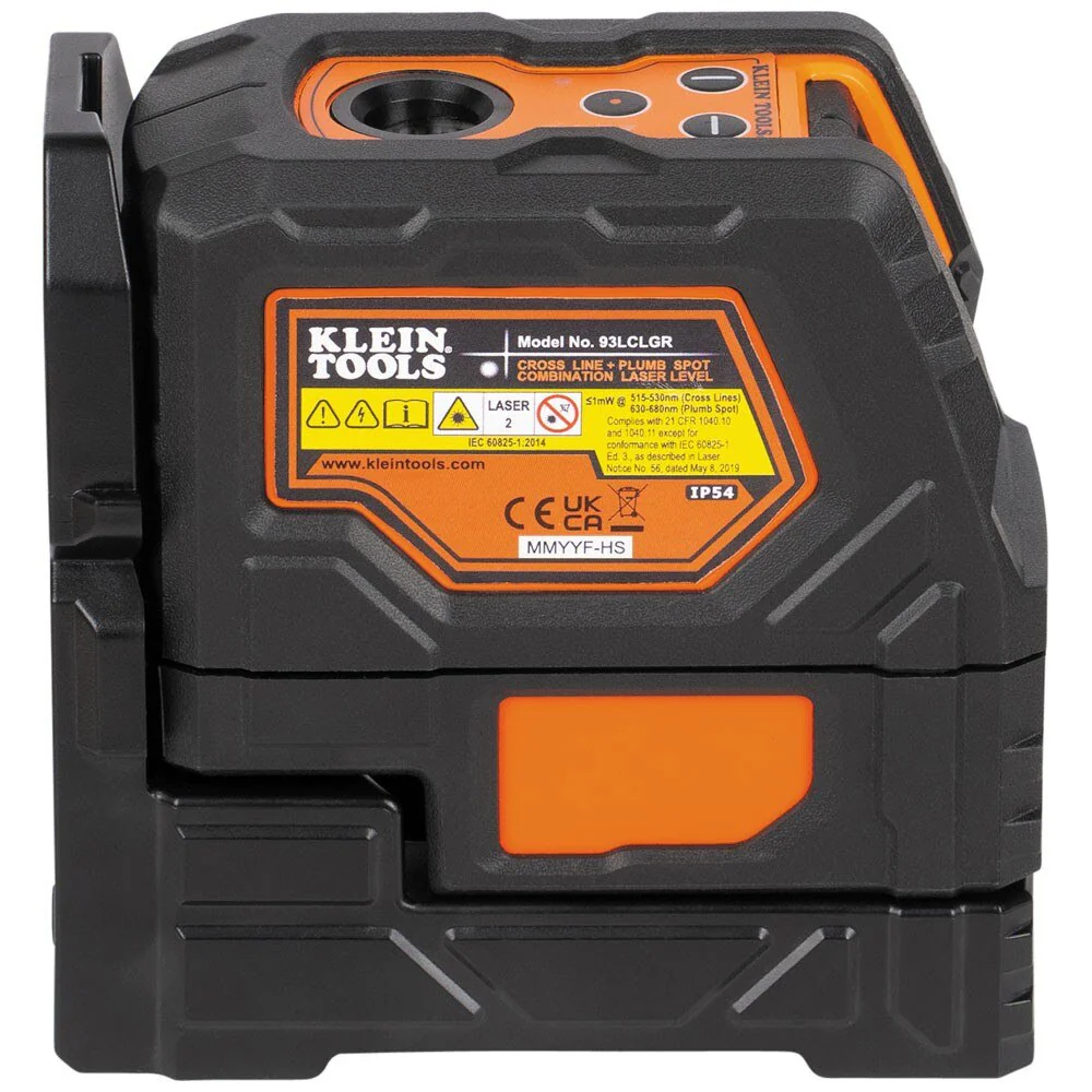 Klein 93LCLGR Rechargeable Self-Leveling Green Cross-Line Laser Level with Red Plumb - Image 7