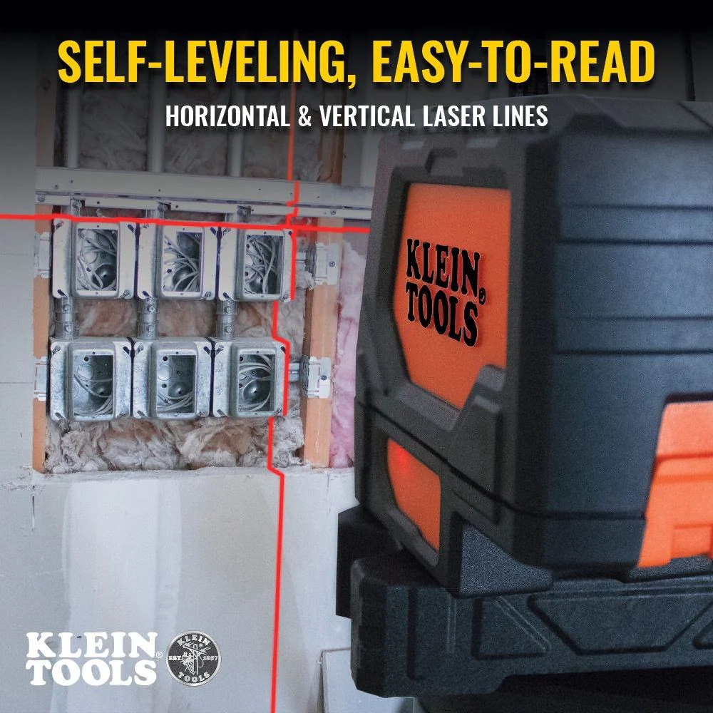 Klein 93LCLS Laser Level, Self-Leveling Cross-Line Level with Plumb Spot - Image 7