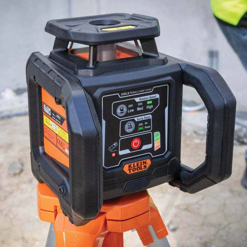 Klein 93RLS Green Rotary Laser Level, Self-Leveling with Plumb Spot and Tripod - Image 4