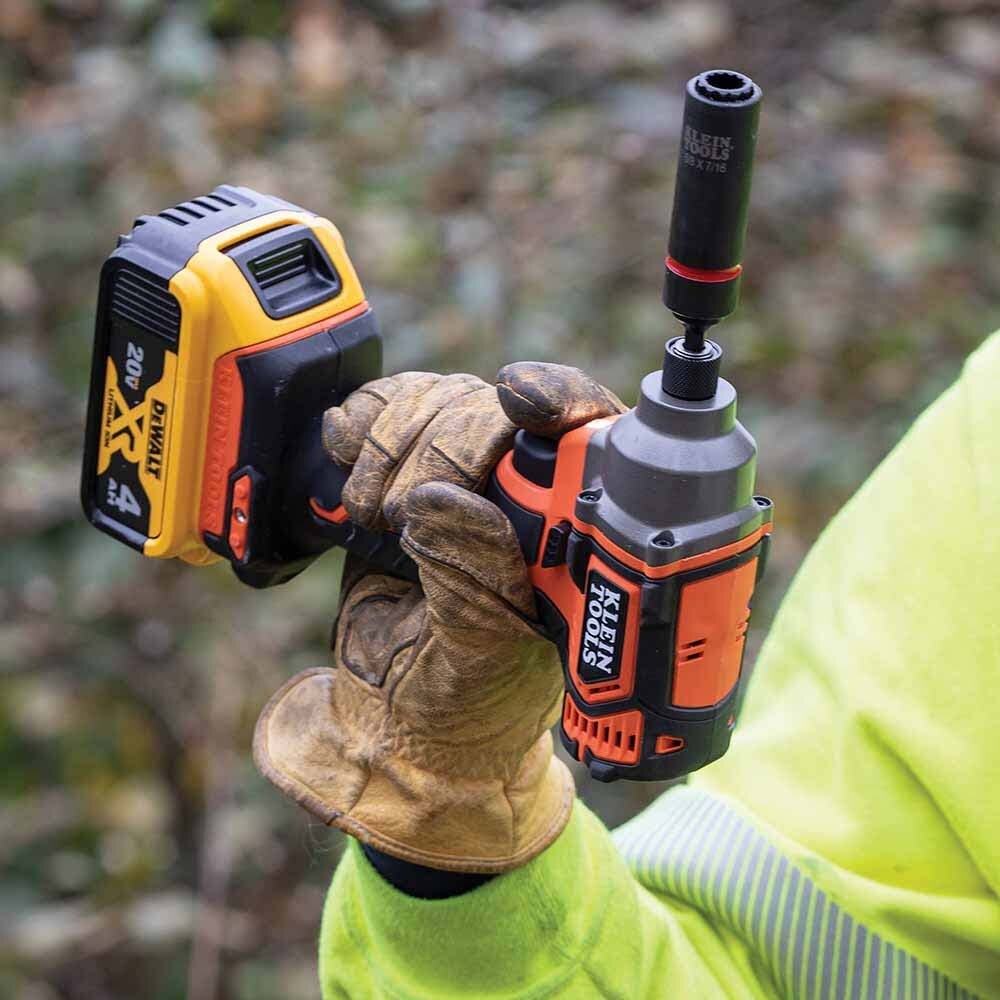 Klein BAT20CD Battery-Operated Compact Impact Driver, 1/4-Inch Hex Drive, Tool Only - Image 5