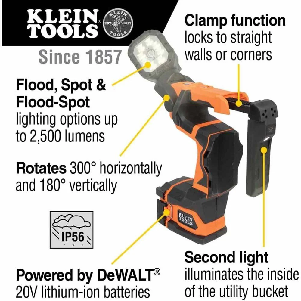 Klein BAT20UBL Cordless Utility LED Light (Tool Only) - Image 2