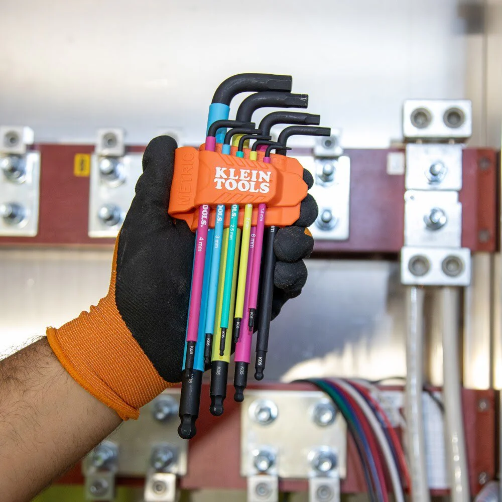 Klein BLS18 Color Coded Hex Key Set, SAE and Metric, 18-Piece - Image 10