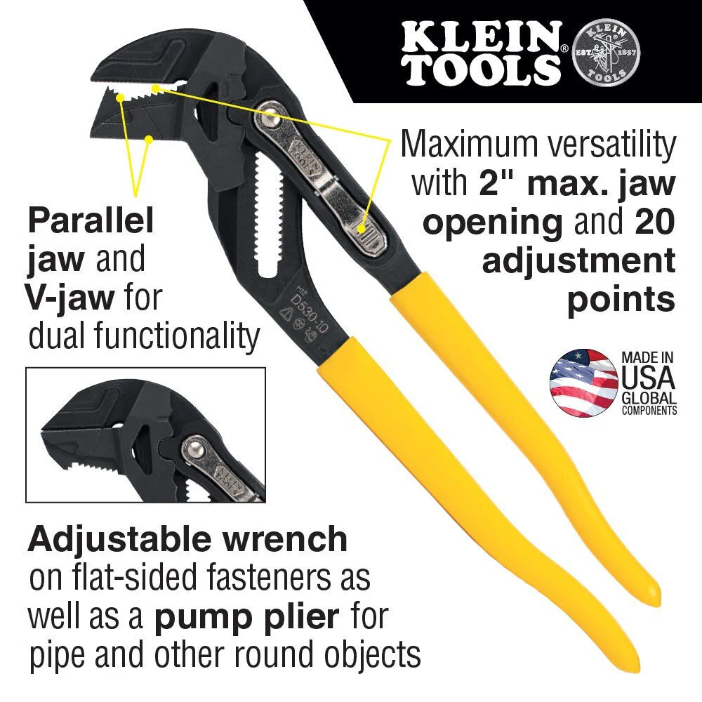 Klein D53010 Plier Wrench, 10" - Image 2