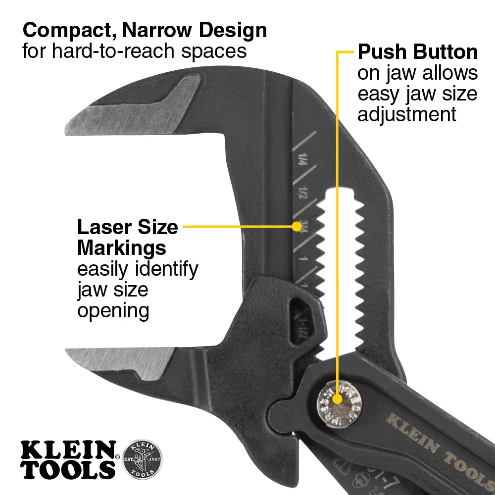 Klein D53103KIT Compact Plier Wrench Set, 3-Piece - Image 2