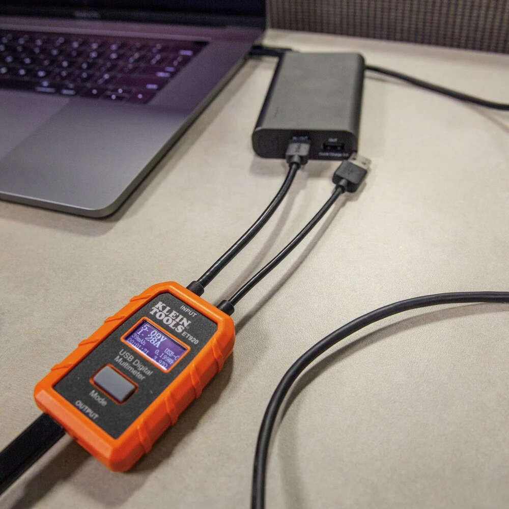 Klein ET920 USB Digital Meter, USB-A  and USB-C - Image 4