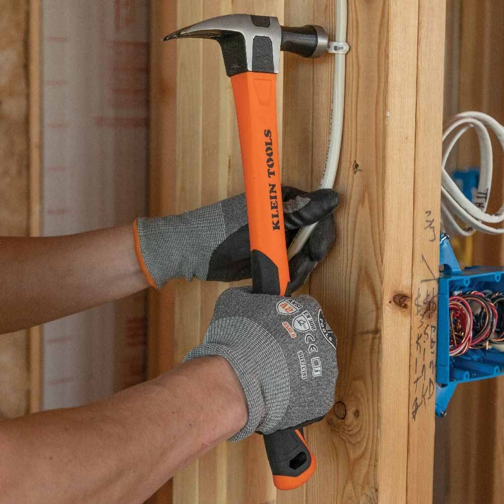 Klein H80718 Straight-Claw Hammer, 18 oz, 15" - Image 9