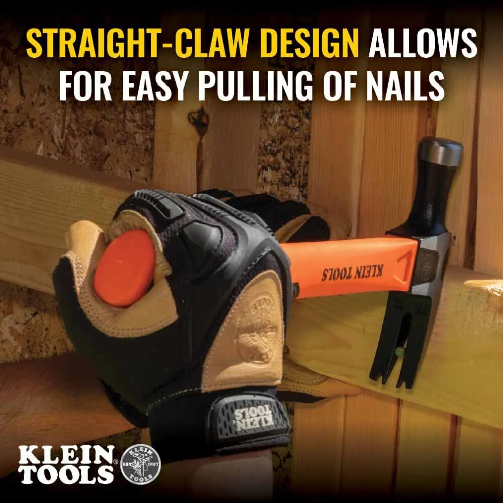 Klein H80820 Straight-Claw Hammer, 20 oz, 13" - Image 6