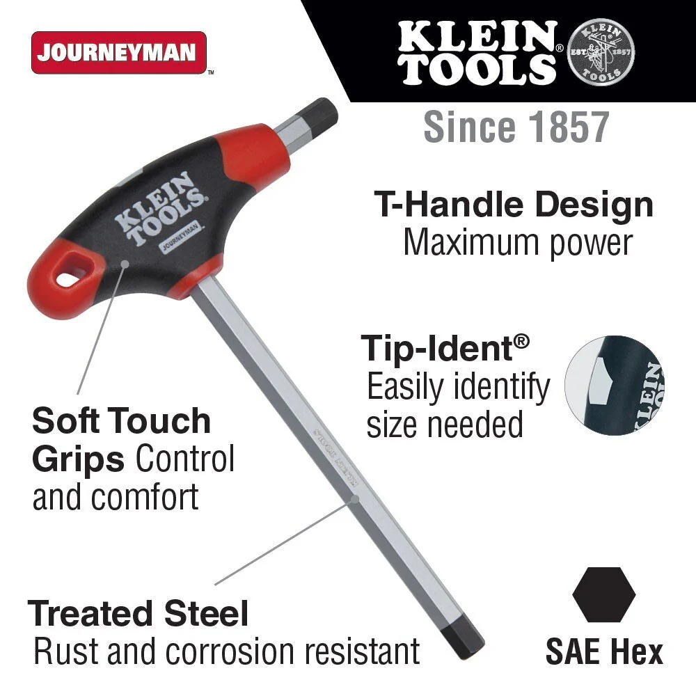 Klein JTH910E T-Handle Set with Stand, SAE, 9" Blade 10-Piece - Image 2