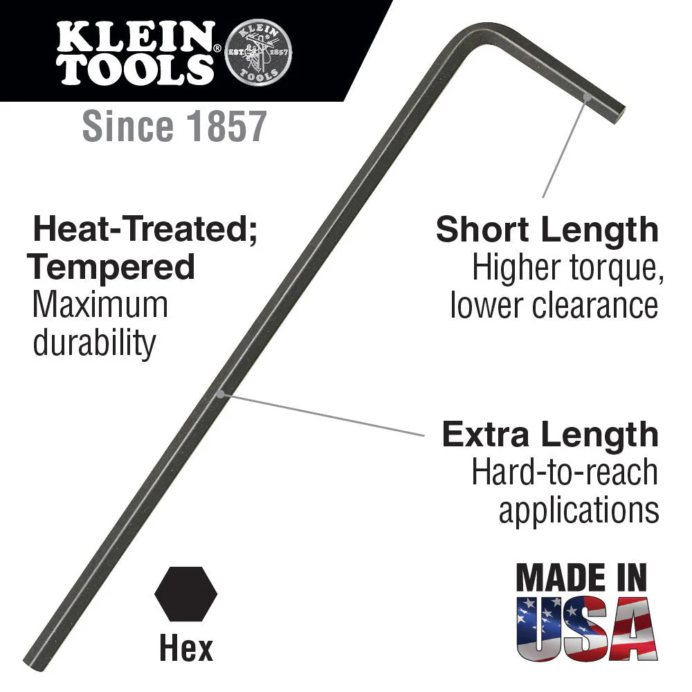 Klein LLM5 Long-Arm Hex Key, 5 mm - Image 2