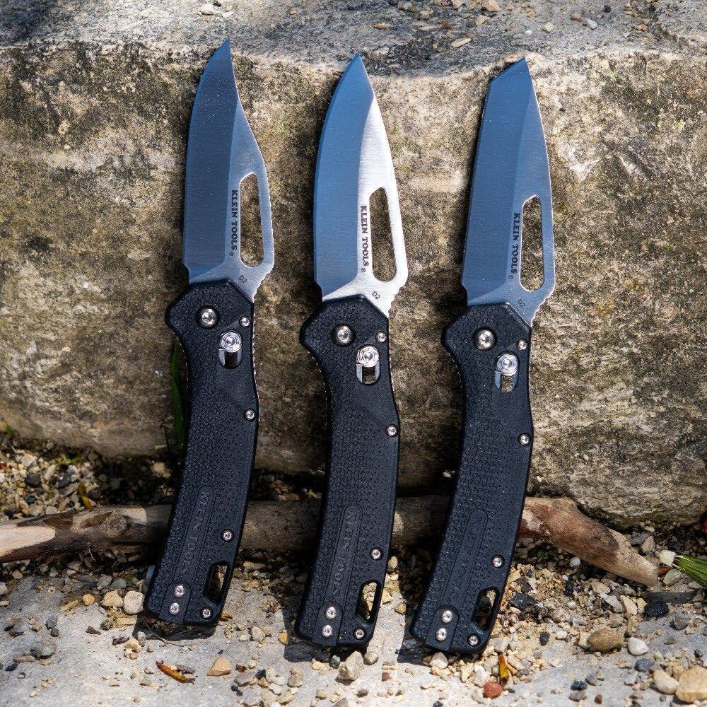 Klein OGK001BKT KTO Resurgence Knife, Tanto Blade, Black Handle - Image 7