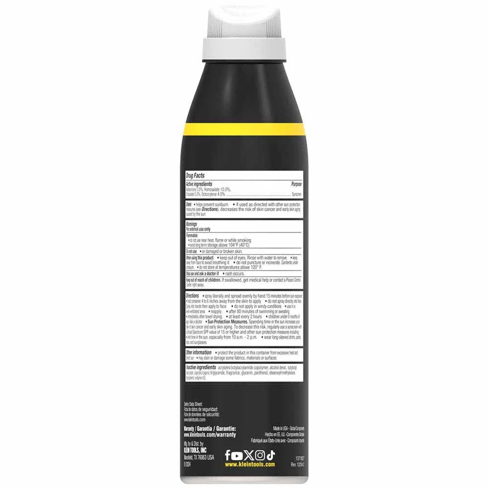 Klein SPF50SPY55 Sunscreen Spray, Broad Spectrum SPF 50, 12-Pack - Image 3