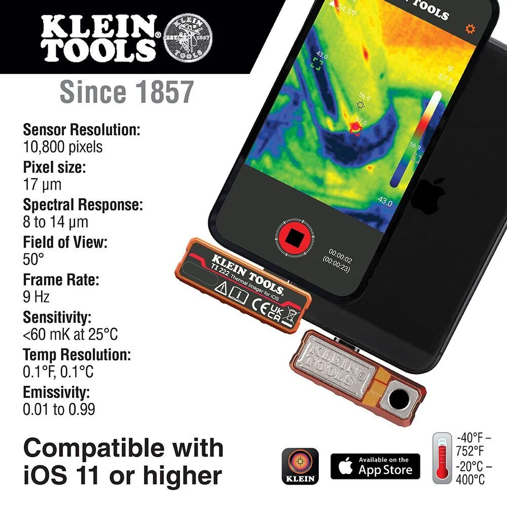Klein TI222 Thermal Imager for iOS Devices - Image 7