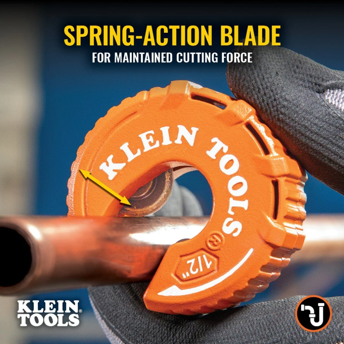 Klein Tools 50048 C-Style Copper Tubing Cutter Set for 1/2, 3/4, and 1 in. Copper (3 Piece) - Image 9