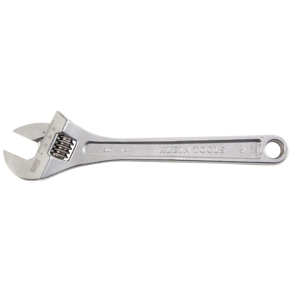Klein Tools 507-12 Adjustable Wrench, Extra Capacity, 12" - Image 5