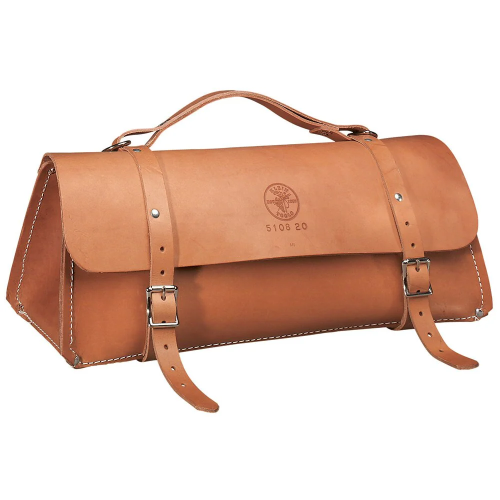 Klein Tools 5108-20 Deluxe Leather Bag, 20" - Image 4
