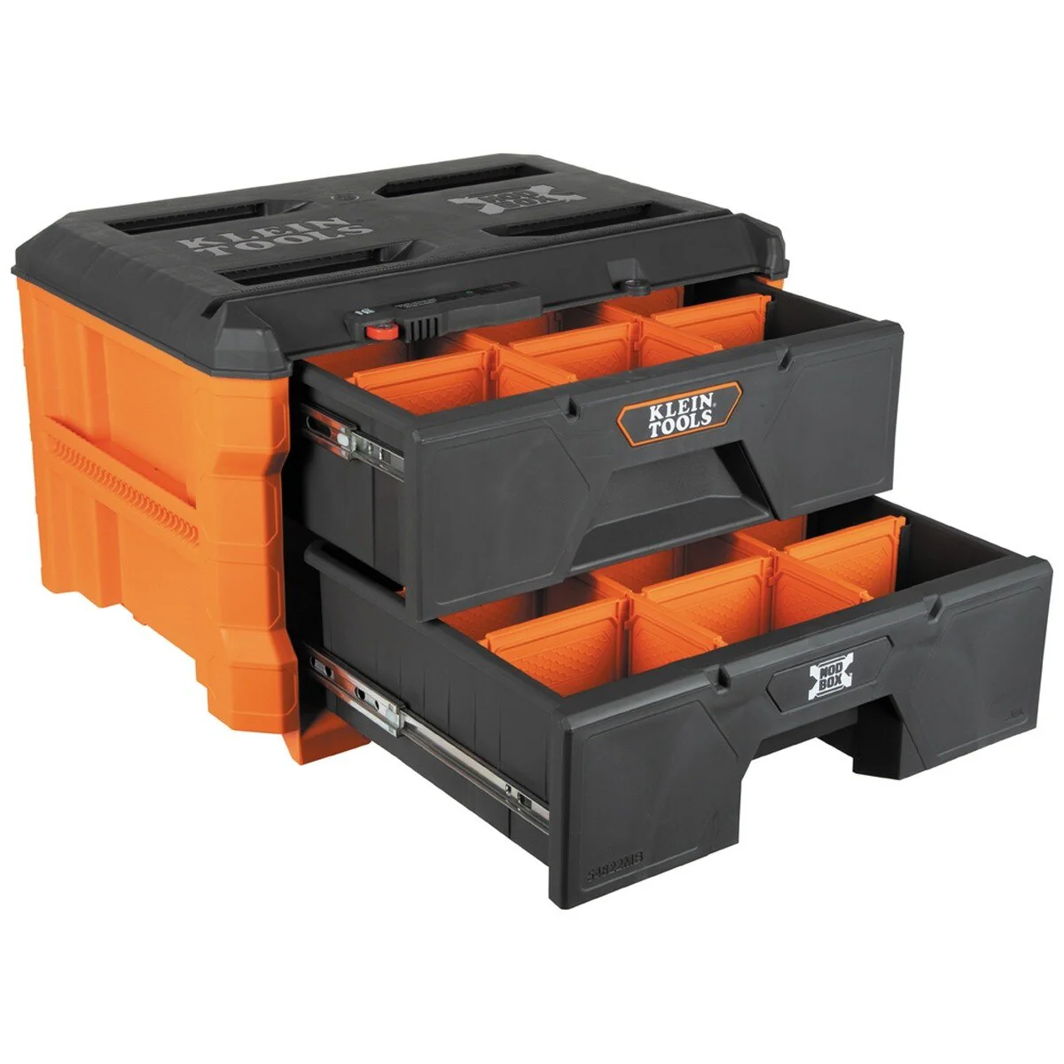 Klein Tools 54922MBR MODbox Replacement Divider Set for 54822MB Two Drawer Toolbox, Plastic, Orange (10 Pack) - Image 3
