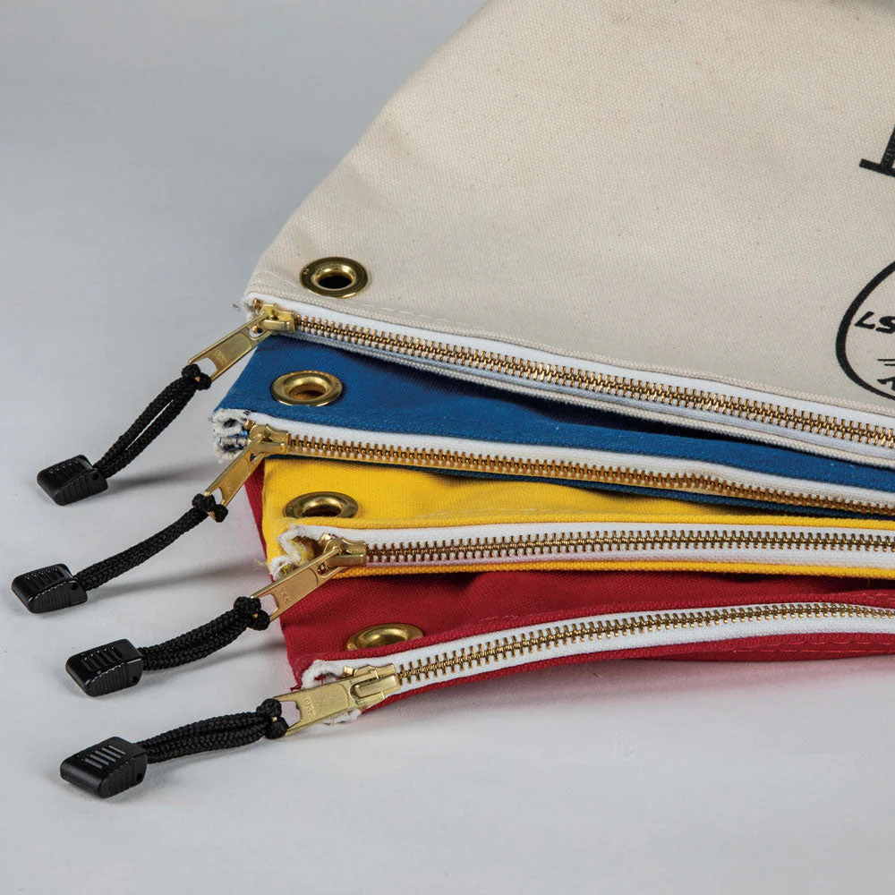 Klein Tools 5539LNAT Canvas Bag with Zipper, Large Natural - Image 5