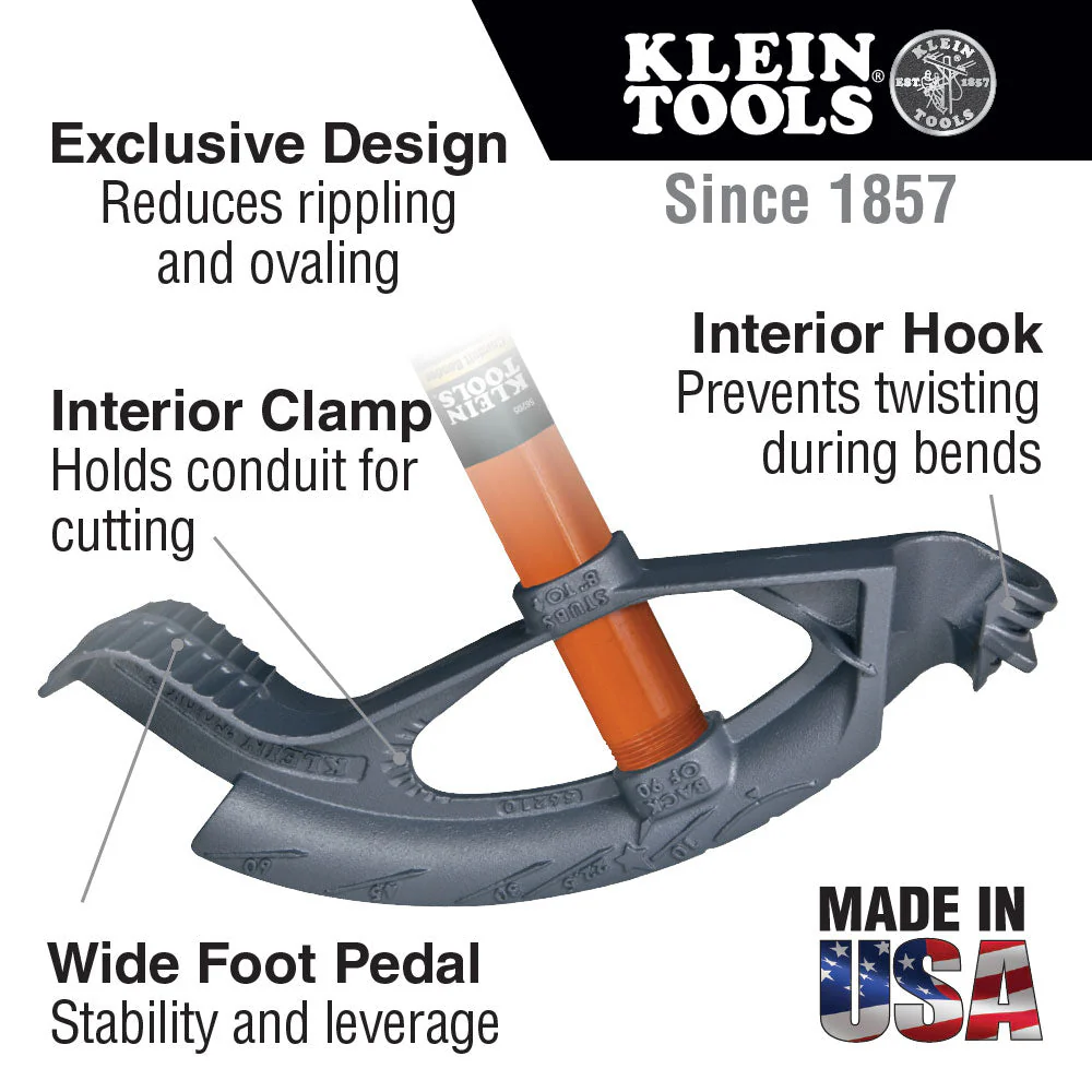 Klein Tools 56211 Conduit Bender Head, Iron, 1-1/4" - Image 2