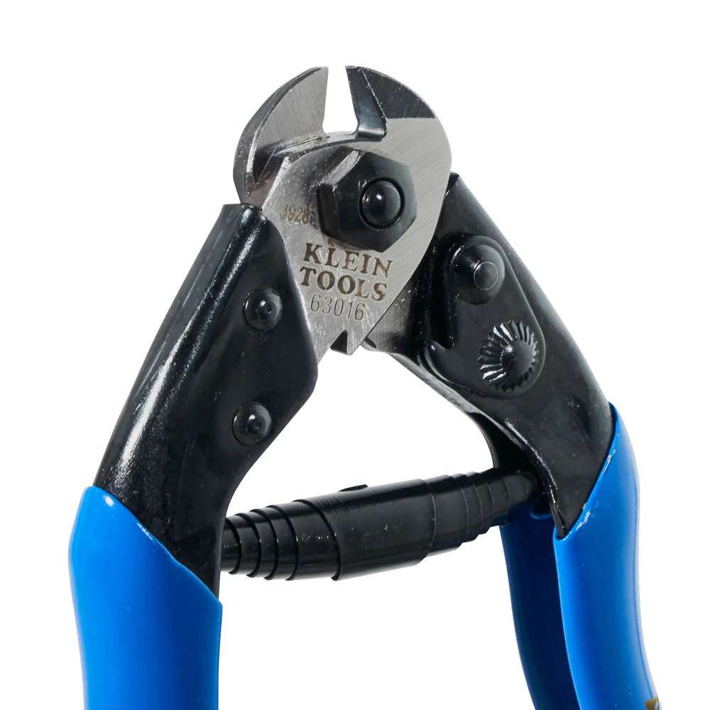 Klein Tools 63016 Heavy-Duty Cable Shears, Blue, 7 1/2"es - Image 3