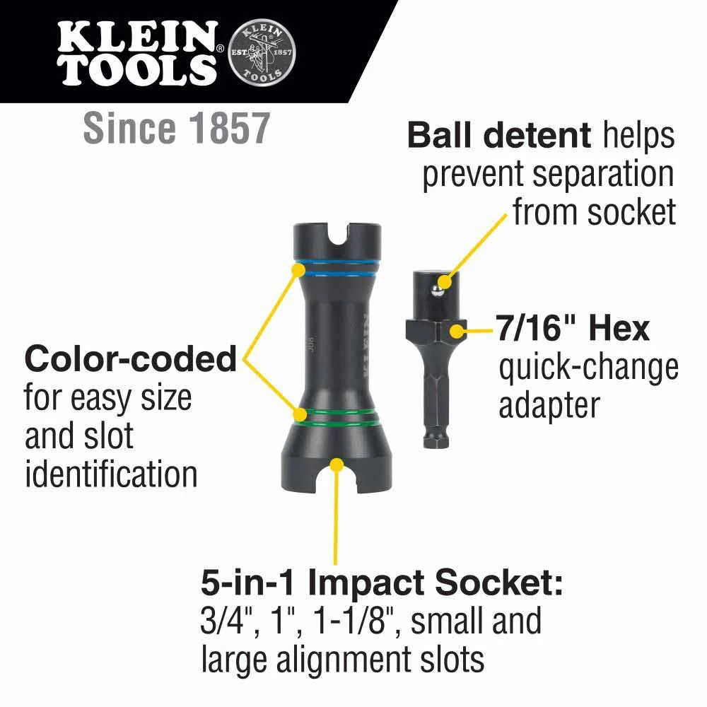 Klein Tools 660KIT3 Impact Socket Set - Image 2