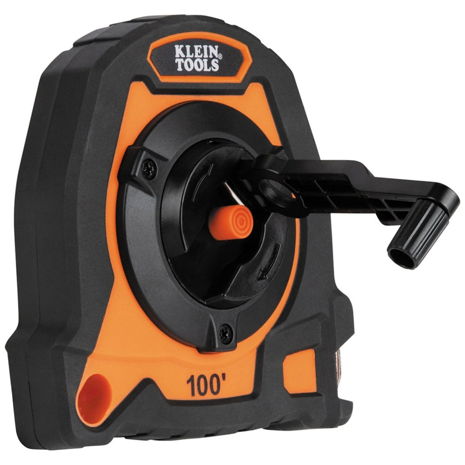 Klein Tools 94100CR Closed Reel Long Tape Measure with 3:1 Gear Ratio and Nylon Coated Steel Tape (100-Foot) - Image 6