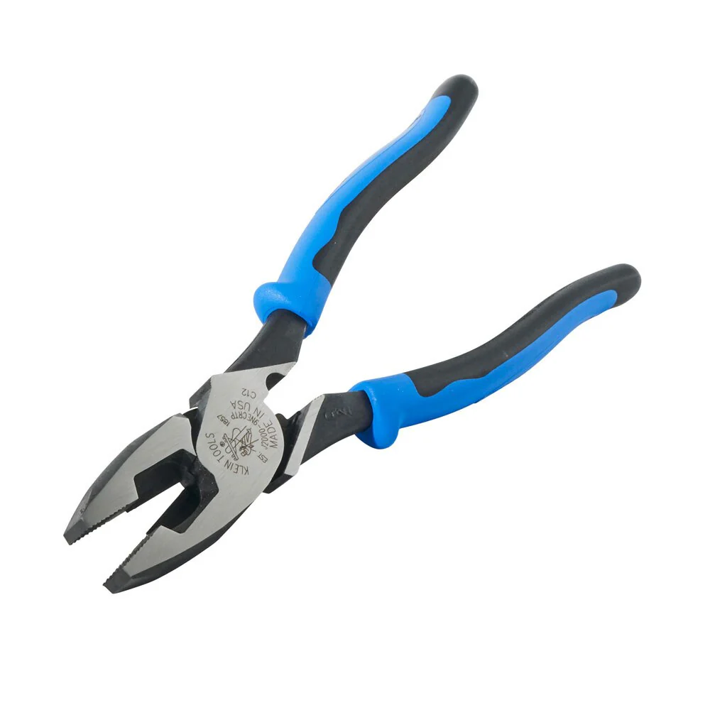 Klein Tools J2000-9NECRTP Lineman's Pliers, Fish Tape Pull/Crimping, 9" - Image 4